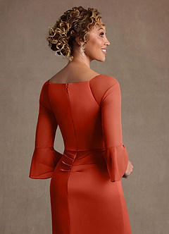 Azazie Nampa Suknie dla Matki Panny Młodej Osłona Pofałdowany Siatka Długość podłogi Sukienka image6