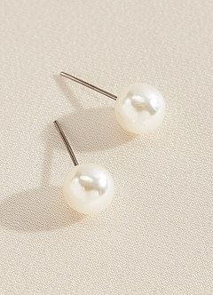 front Elegant Pearl Drop Jewelry Set