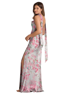 front Azazie Matching Color Matte Satin Scarf