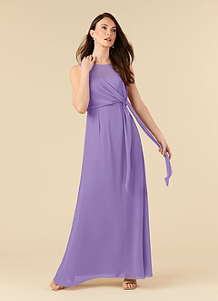 Azazie Marchioness Mother of the Bride Dresses Tahiti A-Line Scoop Pleated Chiffon Dress image1