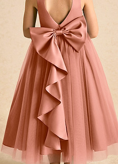 Azazie Solia Flower Girl Dresses MAI TAI Ball-Gown Bow Tulle Dress image7