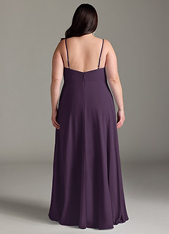Azazie Akita Bridesmaid Dresses Plum A-Line Chiffon Dress image6
