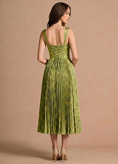 Robe Mi-Longue Mousse Marine Isonelle image2