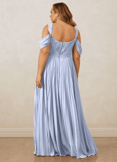 Christian Siriano Bridal for Azazie 1013 Bridesmaid Dresses Ice A-Line Off the Shoulder Chiffon Dress image12