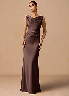 Maxi jurk Evarine Truffel image4