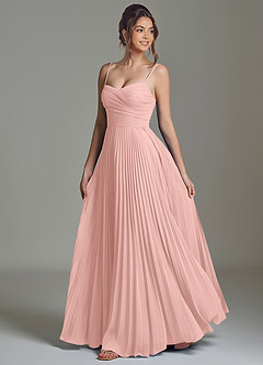 Azazie Catie Bridesmaid Dresses Rosette A-Line Sweetheart Neckline Chiffon Dress image5