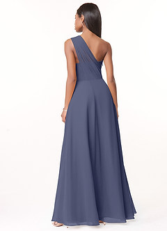 Azazie Ashley Bridesmaid Dresses Stormy A-Line Ruched Chiffon Dress image2