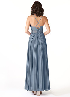 Azazie Devyn Bridesmaid Dresses Twilight A-Line Corset Chiffon Dress image2