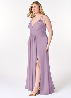 Azazie Farren Bridesmaid Dresses Wisteria A-Line Pleated Chiffon Convertible Dress image12