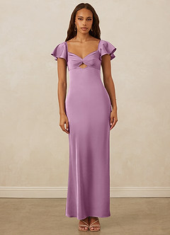 Christian Siriano Bridal for Azazie 1005 Brautjungfernkleider Etui Herzausschnitt Stretch-Satin Kleid Blauregen image1