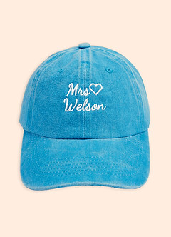 front Personalized Embroidered Bride Hat