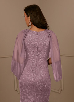 Azazie Mya Mother of the Bride Dresses Dusty Rose Sheath Scoop lace Lace Dress image5