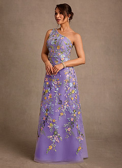 Azazie Bertie Mother of the Bride Dresses Tahiti A-Line Lace Dress image3