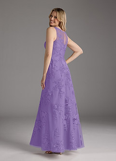 Azazie Whilhelmina vestidos de madre de la novia Vestido de Tahití de Gasa de Corte Sirena con Encaje image7
