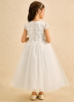 Azazie Sprinkle Flower Girl Klänningar Klä Balklänning i Spets image2