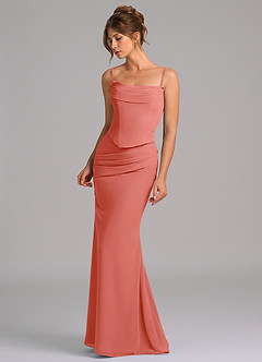 Azazie Sorrel Suknie dla druhen Syrena Gorset Szyfon Do ziemi Sukienka image6