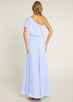 Azazie Lizzy Bridesmaid Dresses Lavender A-Line One Shoulder Chiffon Dress image2
