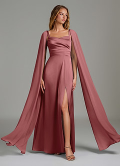 Azazie Niveah Bridesmaid Dresses Amethyst A-Line Strapless Stretch Satin Convertible Dress image5