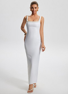 Aure White Maxi Dress image5