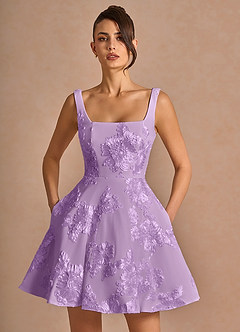Brynn Frosted Lilac Mini Dress image5