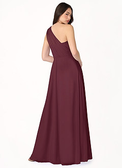 Lara Wine One Shoulder Maxi Dress image4