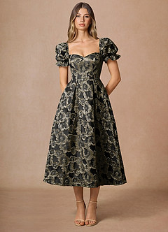 Amy Black Midi Dress image4