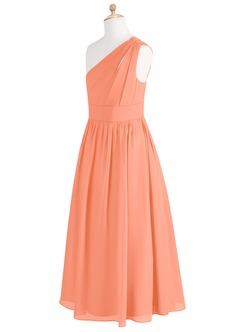 Azazie Molly Junior Sunset A-Line Pleated Chiffon Dress image9