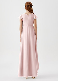 Azazie Breanne Junior Vestido de Rosa Rubor de Gasa de Corte En A image5