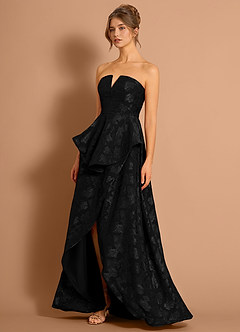 Ondine Negro Vestido largo image3