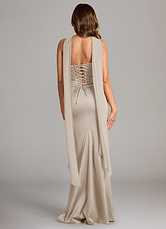 Azazie Sorrel Bridesmaid Dresses Frost Mermaid Strapless Stretch Satin Convertible Dress image2
