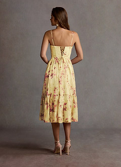Gigi Light Yellow Midi Dress image8
