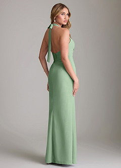 Azazie Valerie Bridesmaid Dresses Matcha Mermaid Pleated Chiffon Dress image2