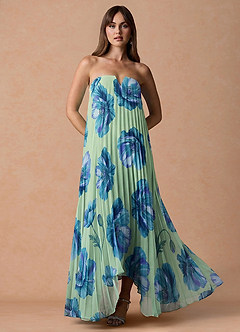 Robe Longue Lime Floral Nahla image1