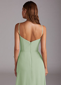 Azazie Marley Bridesmaid Dresses Dusty Sage A-Line Off the Shoulder Chiffon Convertible Dress image10