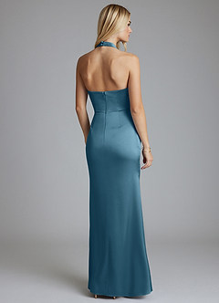 Azazie Minnow Final Sale Bermuda Mermaid Sweetheart Neckline Stretch Satin Dress image4