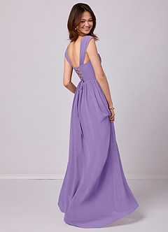 Barbie ♥ Azazie Bridesmaid Dresses Tahiti A-Line Corset Chiffon Dress image4