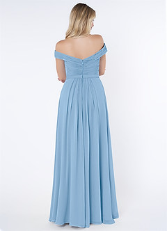 Azazie Audrianna Schlussverkauf Wandelbar Eine Linie Schulterfrei gerafft Chiffon Kleid Burgundy image3