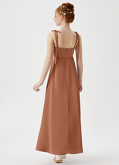 Azazie Rosey Junior Bronzer A-Line Sweetheart Neckline Stretch Satin Dress image6