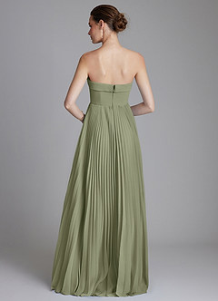 Azazie Mariana Bridesmaid Dresses Pistachio A-Line Strapless Chiffon Dress image7