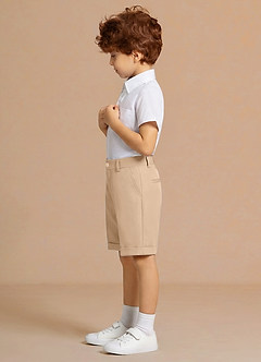 front Milo Short Sleeve Boys Dress Shirt