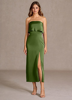 Fina Olive Green Midi Dress image5