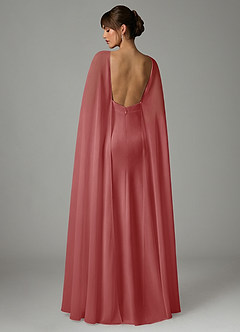 Azazie Stefania Vestidos de madrinha de casamento Vestido Rosa Antiga de Cetim elástico de Linha A image4