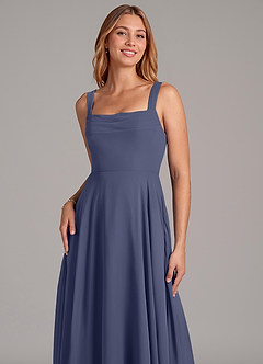 Azazie Shaude Bridesmaid Dresses Stormy A-Line Pleated Chiffon Dress image5