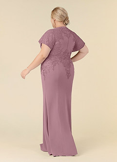 Azazie Adonna vestidos de madre de la novia Vestido de Rosa Polvorienta de Encaje de Sirena image8