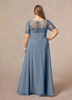 Azazie Raissa Mother of the Bride Dresses Twilight A-Line Lace Chiffon Dress image10