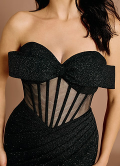 Maxi jurk Peridot  Zwart image6