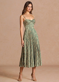 Vesper 플래티넘 틸 미디 드레스 image4