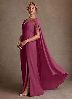 Azazie Boudica Suknie dla Matki Panny Młodej Linia A Pofałdowany Szyfon Długość podłogi Sukienka image2