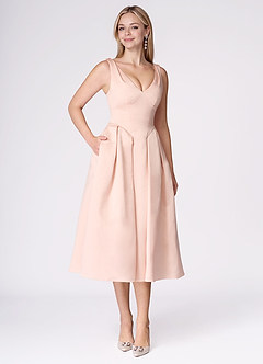 Liora Blush Pink Midi Dress image7