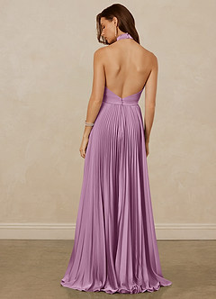Christian Siriano Bridal for Azazie 1007 Bridesmaid Dresses Wisteria A-Line Pleated Stretch Satin Dress image6